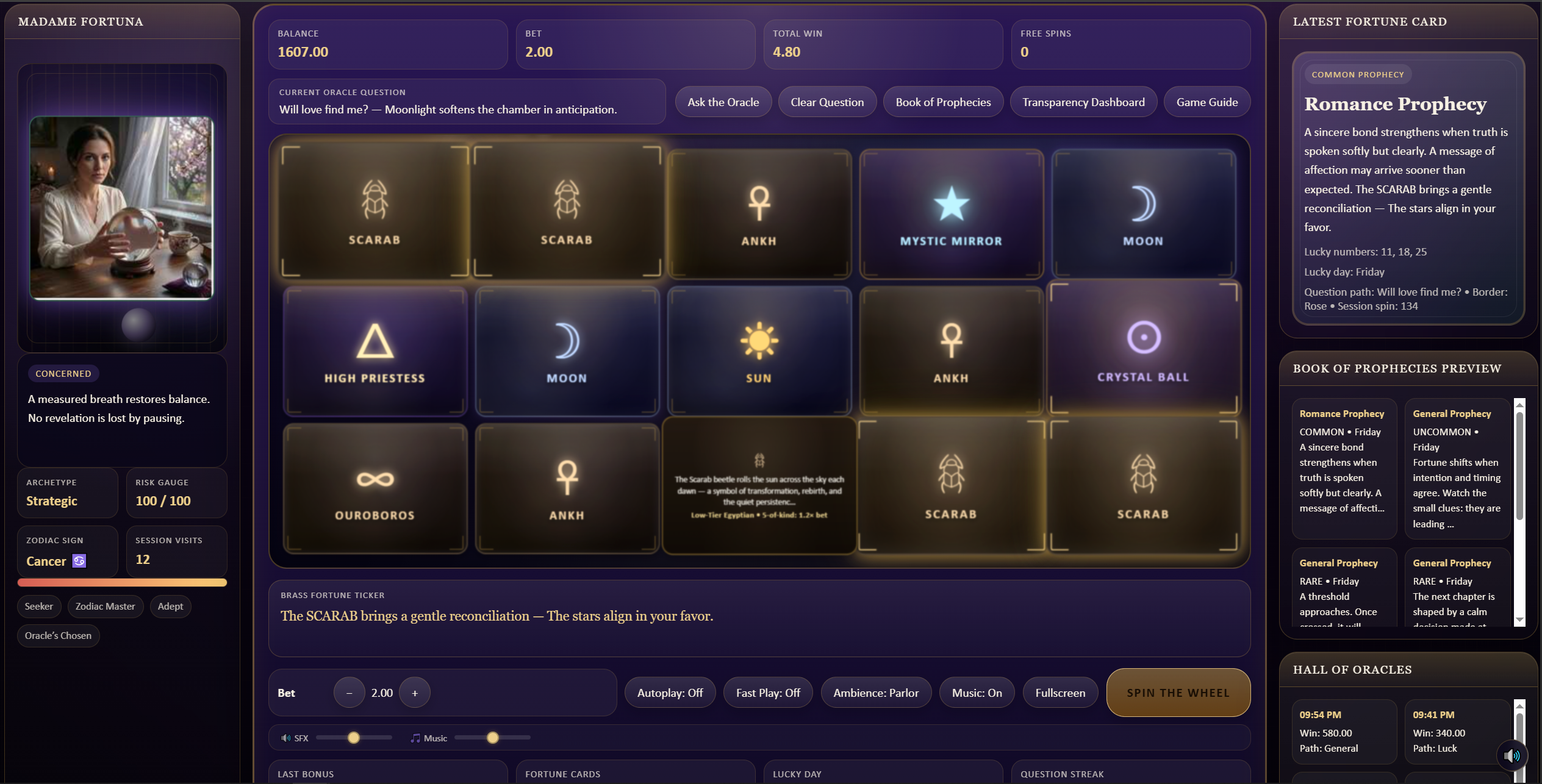 Madame Fortuna — Fortune's Wheel Slot Game